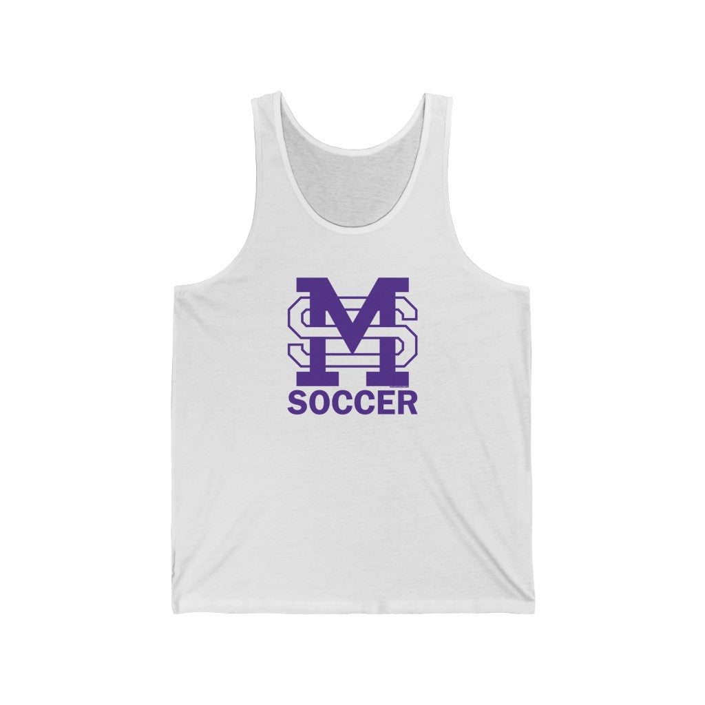 MSM Soccer (Purple Logo) - Unisex Jersey Tank