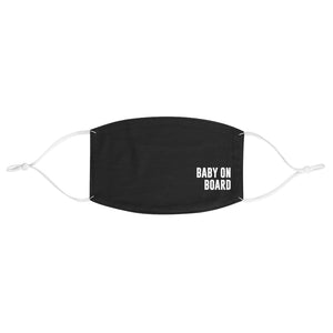 Baby on Board Cloth Face Mask - Black
