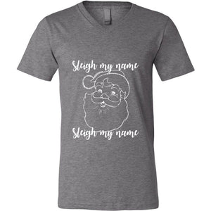 Sleigh My Name - Unisex Short Sleeve V-Neck Jersey Tee