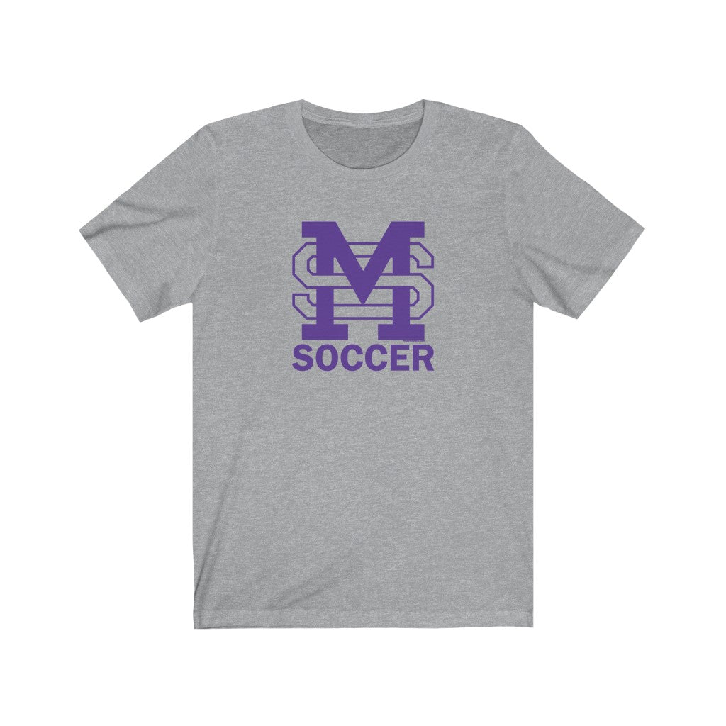 MSM Soccer (Purple Logo) - Unisex Jersey Short Sleeve Tee