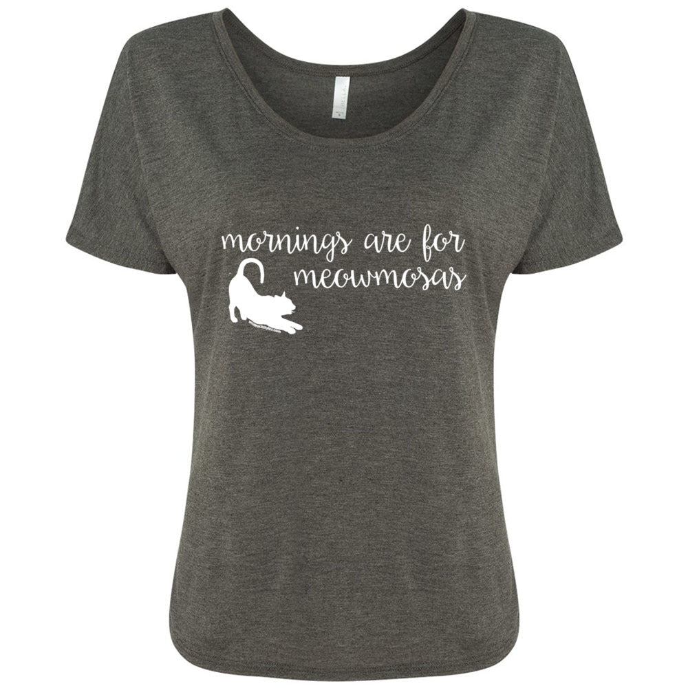 Mornings Are For Meowmosas - Women's Slouchy Tee