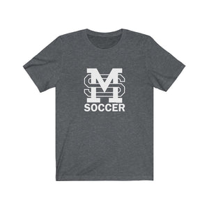 MSM Soccer (White) - Unisex Jersey Short Sleeve Tee
