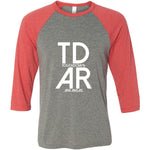 Touchdown Arkansas - Unisex Three-Quarter Sleeve Baseball T-Shirt